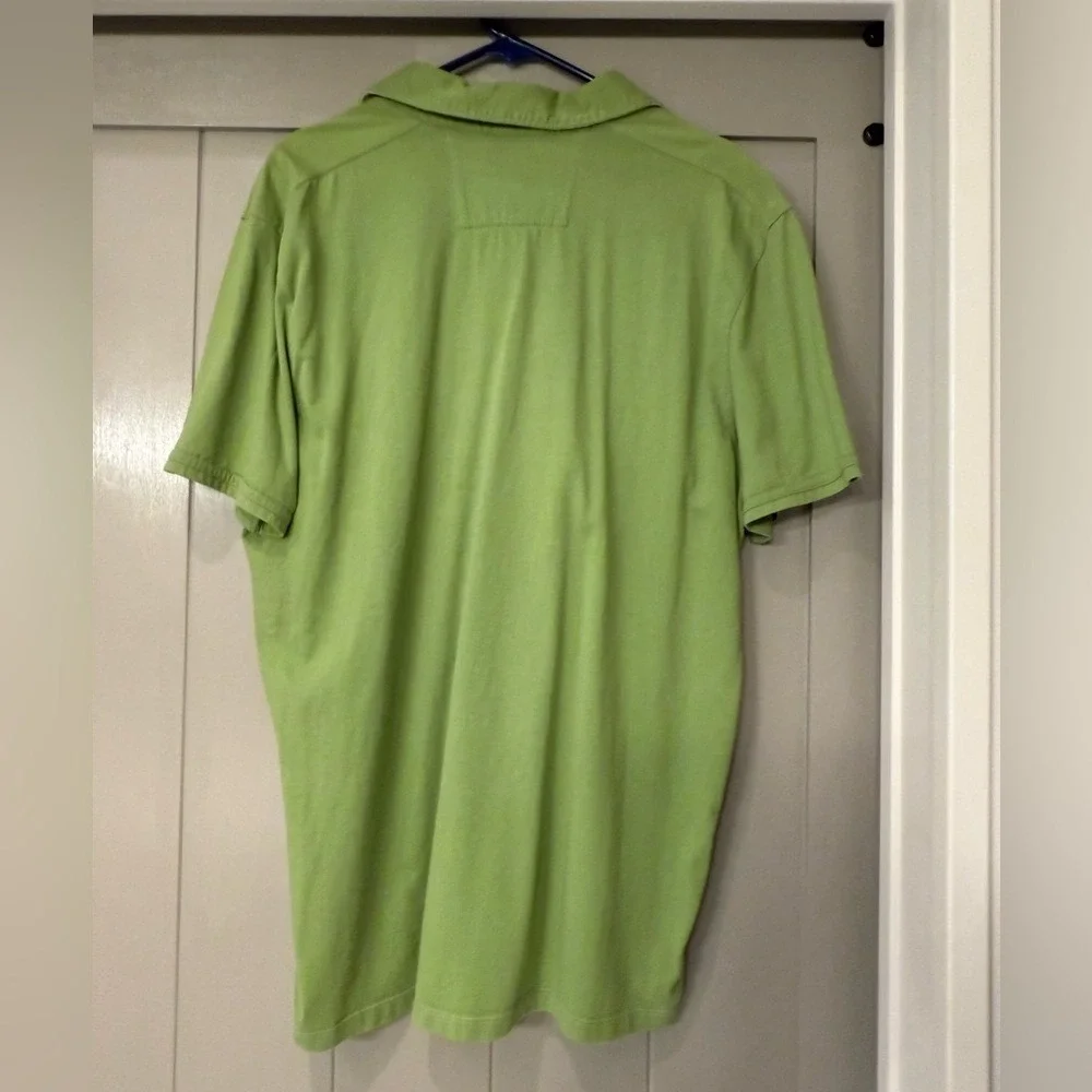 Banana Republic Fitted Pima Cotton Polo Shirt Men's‎ XL Green Short Sleeve